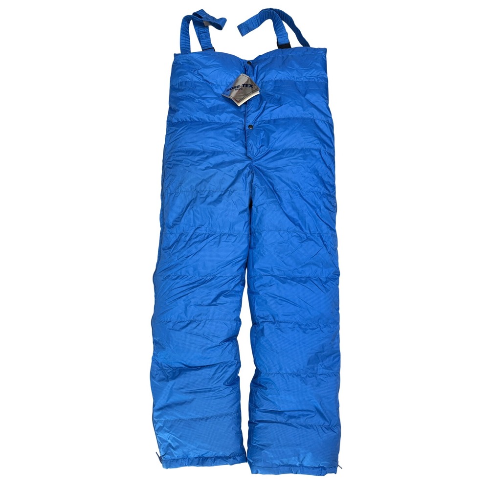 Vintage REI DS Expedition Down Pants Gore-Tex Blue Bib Large RN 39264 NWT